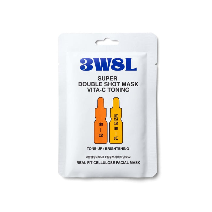 3W8L Super Double Shot Mask VitaC Toning 27ml - Komiko Beauty
