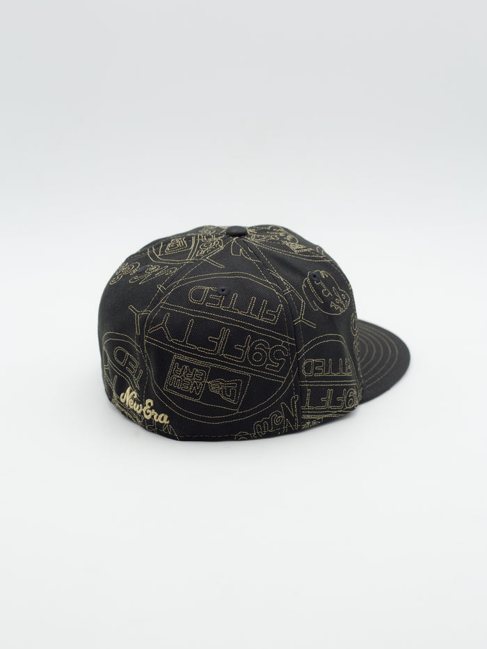 59FIFTY New Era Sticker Black/Gold