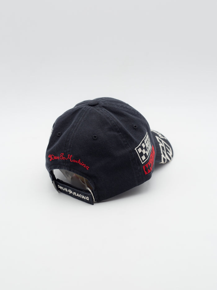 Ace Moto Dad Hat Washed Black