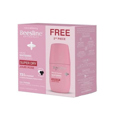 Beesline Whitening Roll On Deodorant - Super Dry -Jouri Rose (1+1) Promo Pack