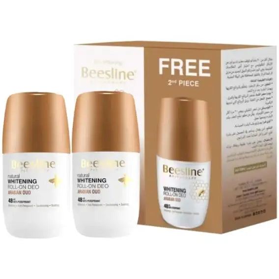 Beesline Whitening Roll-On Deodorant Arabian Oud - Promo Pack (1+1)