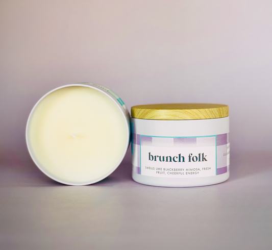 "Brunch Folk" Fun Soy Candle