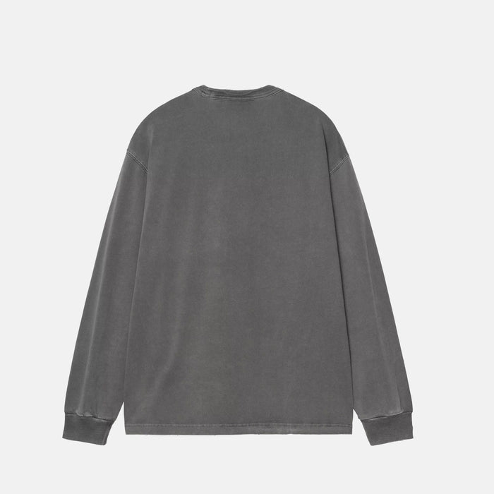 Carhartt WIP L/S TORION POCKET T-SHIRT, Black Grind Wash