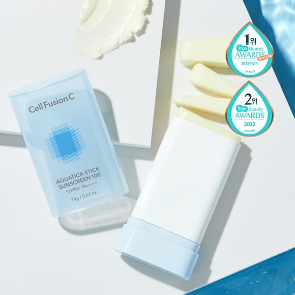 CellFusionC Aquatica Stick Sunscreen 100 SPF50+/PA++++ 19g - Komiko Beauty
