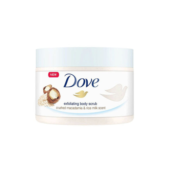 Dove Exfoliating Body Scrub With Crushed Macadamia and Rice Milk Scent - 225ml