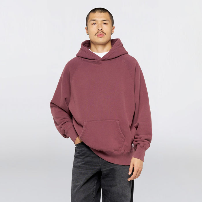 Edwin RAGLAN-SLEEVE HOODIE, Wine