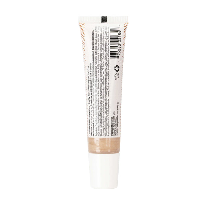 Hempz Glow Getter Ultra Moisturizing Lip Gloss with Shimmer + Bergamot and Warm Vanilla Scent, Back