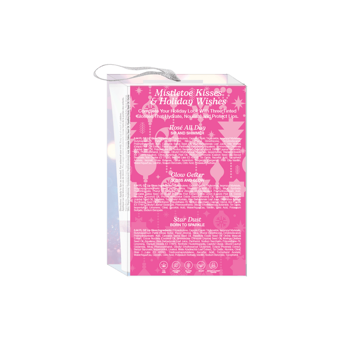Mistletoe Kisses Moisturizing Shimmer Lip Balm Gift Set