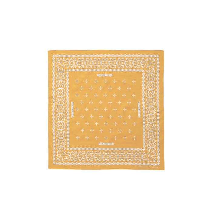 Neighborhood CROSS PATTERN BANDANA, Yellow
