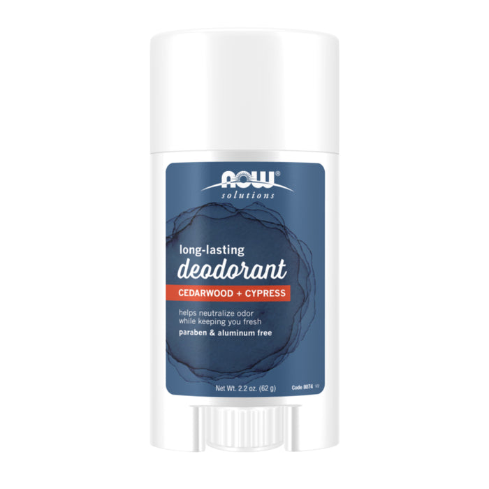 NOW FOODS Long Lasting Deodorant Cedarwood + Cypress