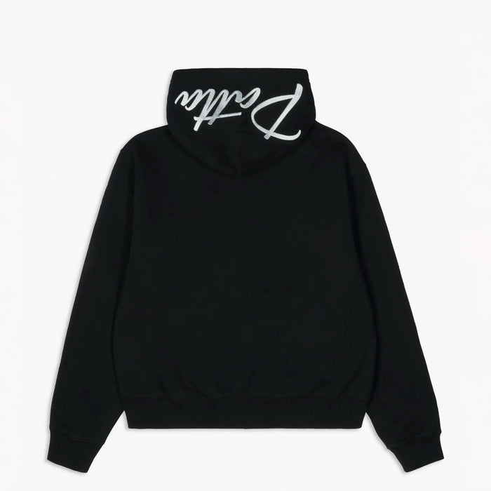 Patta EMBRO CLASSIC ZIP UP HOODED SWEATSHIRT, Black