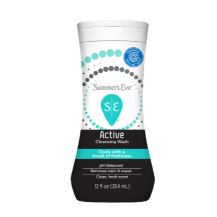 Summer's eve Active cleansing wash cools with boost of freshness