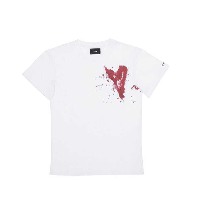 Vain BLOOD SPILL T-SHIRT, White