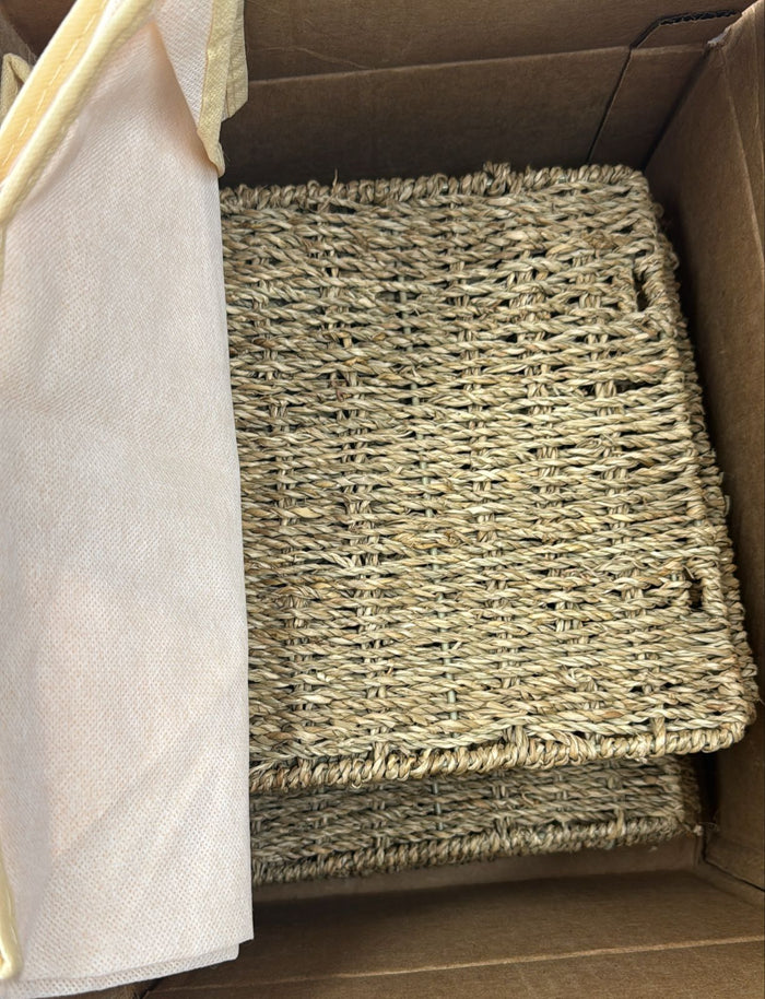 Wicker Seagrass Set of 2