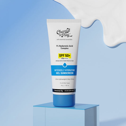 1% Hyaluronic Acid Gel Sunscreen For Deep Hydration | SPF 50+ PA++++ - 45 gm