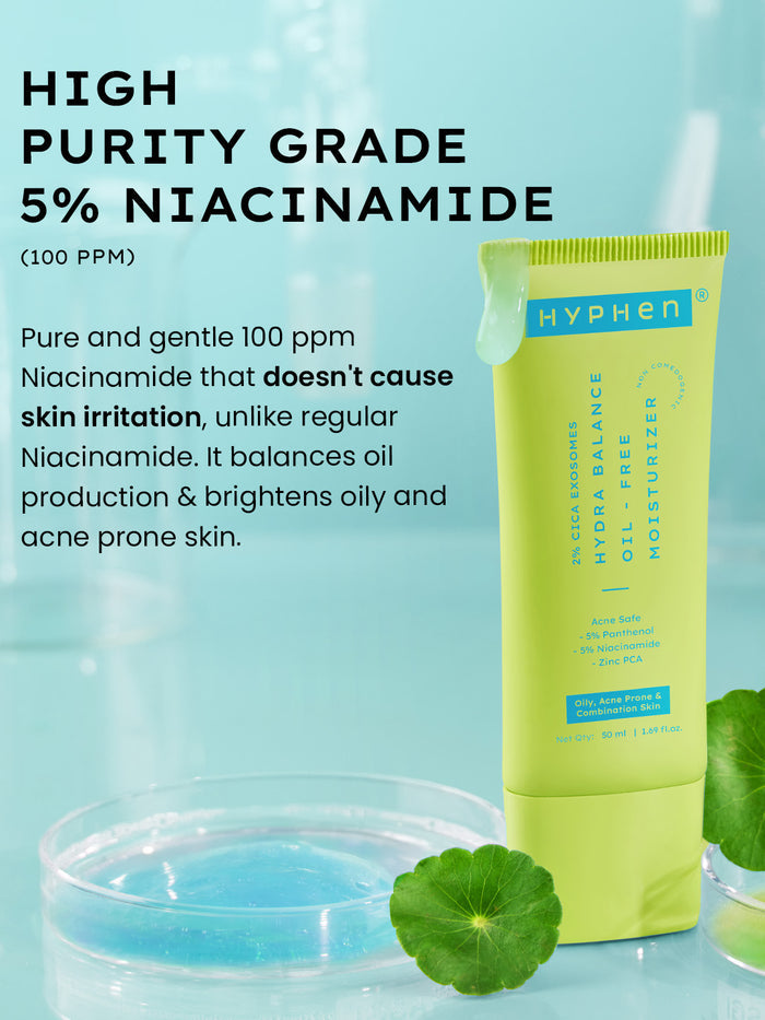 Hyphen 2% Cica Exosomes Oil-Free Moisturizer - texture and finish demo