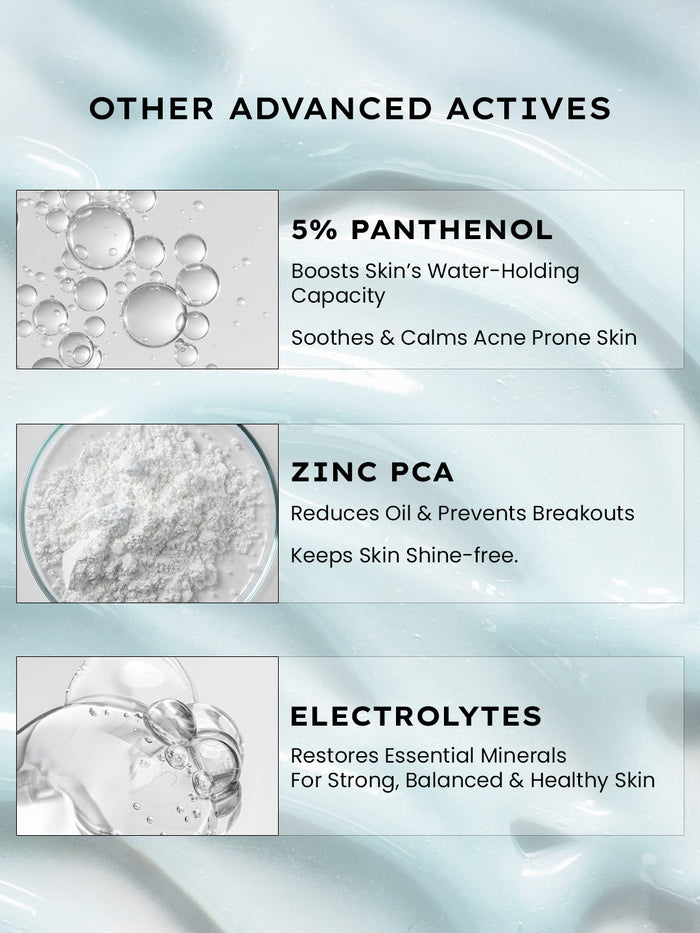Hyphen 2% Cica Exosomes Oil-Free Moisturizer - skin concern targeting infographic