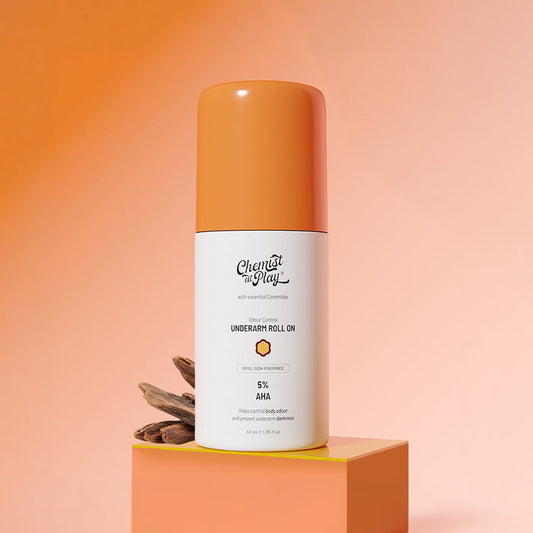 5% AHA Underarm Roll On for Odour Control & Pigmentation (Royal Oudh) - 40 ml