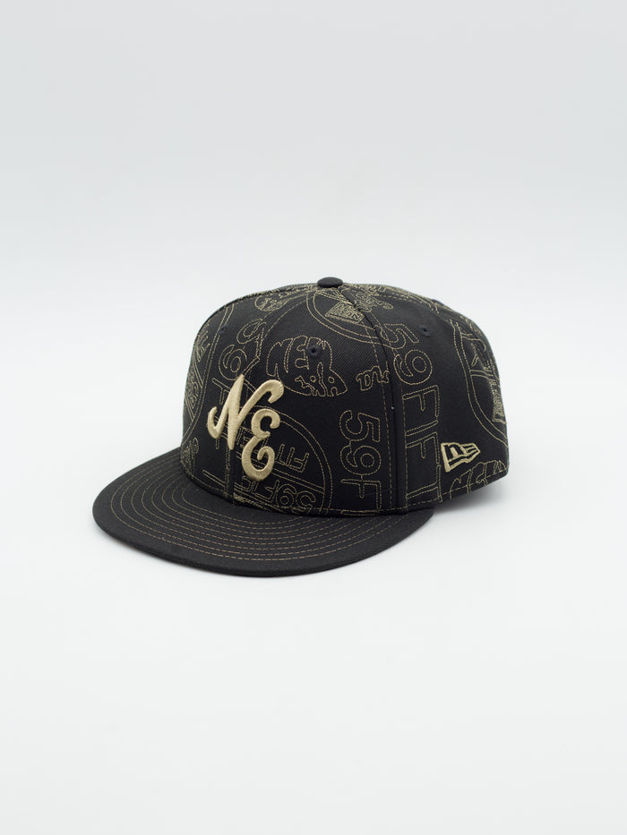 59FIFTY New Era Sticker Black/Gold