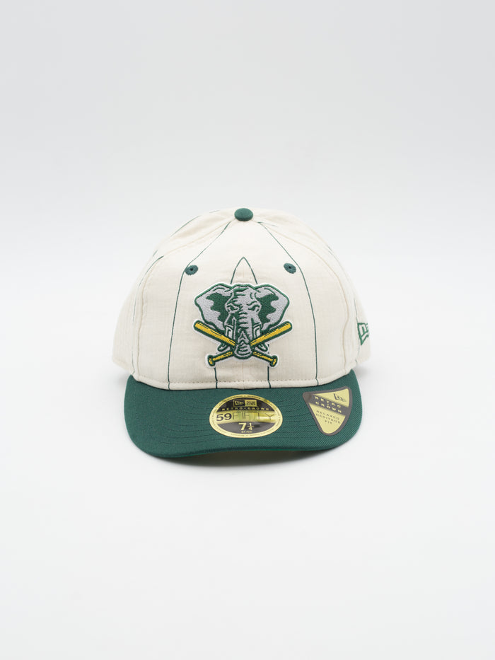 59FIFTY Retro Crown Pinstripe Linen Mascot Oakland Athletics