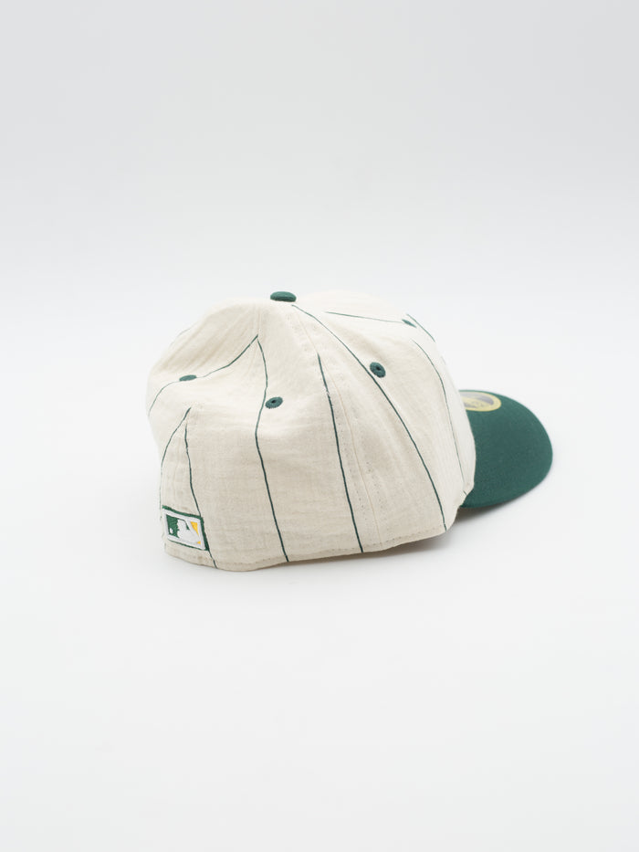 59FIFTY Retro Crown Pinstripe Linen Mascot Oakland Athletics