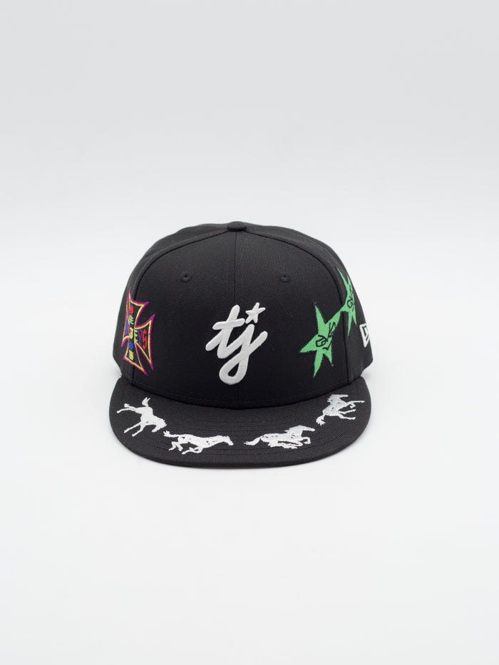 59FIFTY TJ Embroidery Two Jeys x New Era Black
