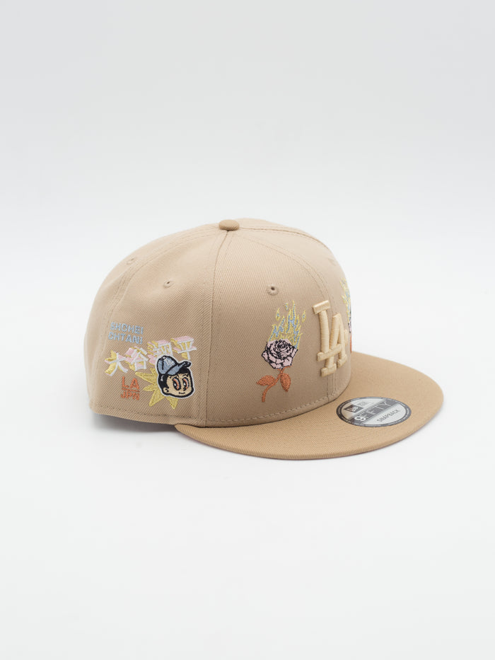 9FIFTY Ohtani Roses Los Angeles Dodgers Khaki/Camel
