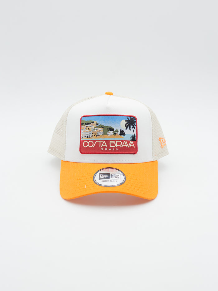 9FORTY A-Frame Costa Brava Trucker White/Orange