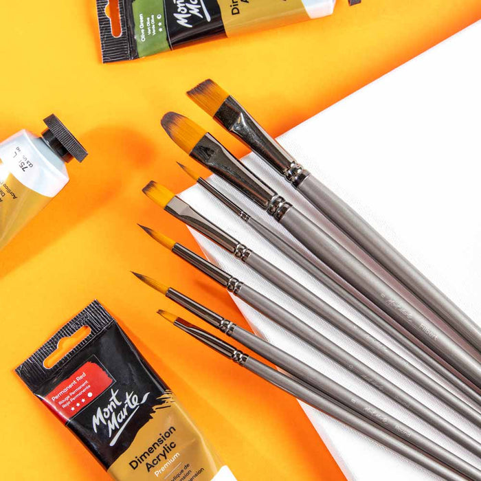 Acrylic Brush Set in Box Premium 7pc