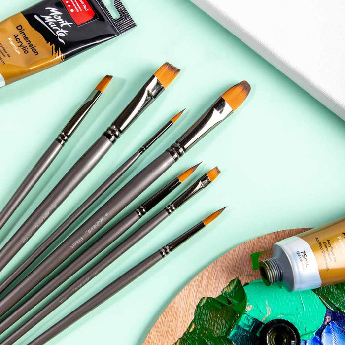 Acrylic Brush Set in Box Premium 7pc