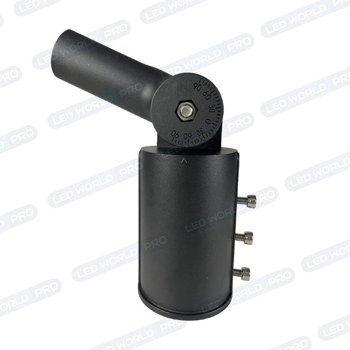 Adaptateur Candélabre / Lampe de rue et parking extérieur - 180 degrés - Ajustable - 60/60mm