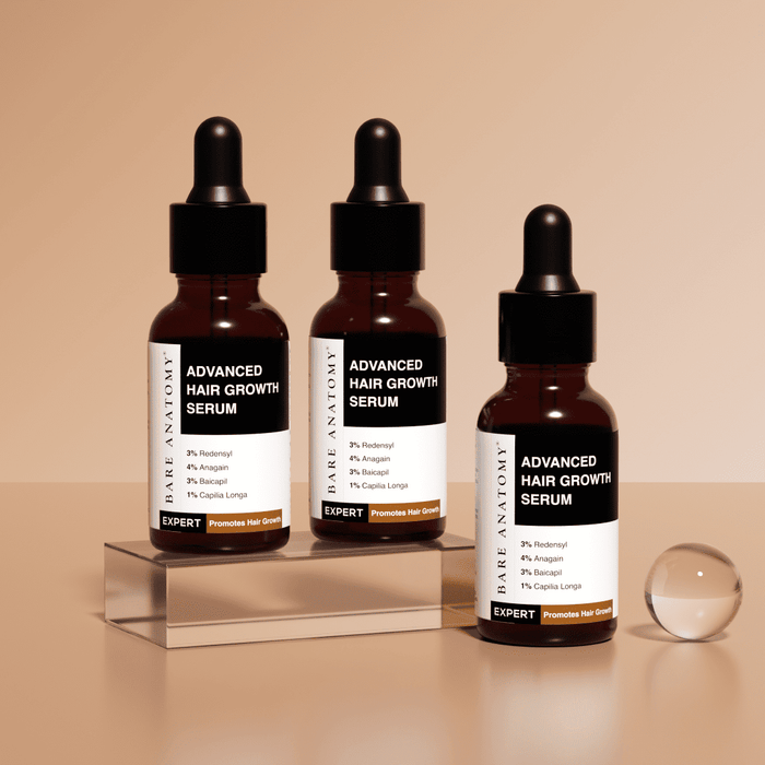 Advanced Hair Growth Serum With 3% Redensyl, 4% Anagain, & 1% Capilia Longa - 30 ml | Pack of 3