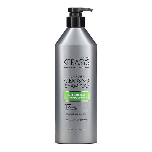 AEKYUNG KERASYS Hair Clinic Dry Scalp Deep Cleansing Shampoo Anti Dandruff For Normal & Dry Scalp شامبو الفروة الجافة والعادية من ايكيونك كيراساس
