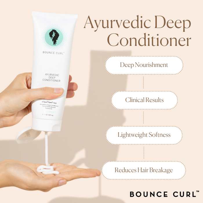 Bounce Curl curly hair product Ayurvedic Deep Conditioner and its benefits
