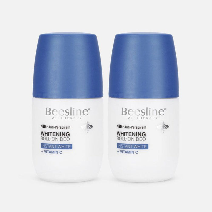 Beesline Whitening Roll On Deodorant - Instant White + Vitamin C (1+1) Promo Pack