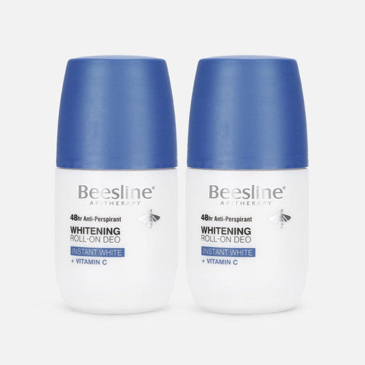 Beesline Whitening Roll On Deodorant - Instant White + Vitamin C (1+1) Promo Pack