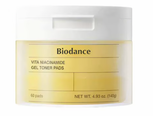 Biodance Vita Niacinamide Gel Toner Pads (60 Pads) | GlamTouch UK