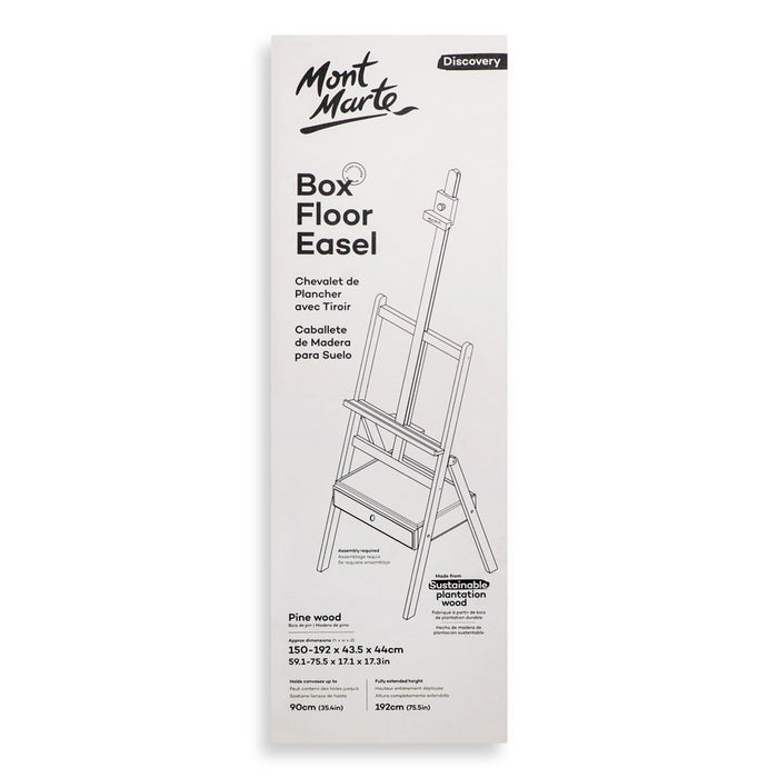 Box Floor Easel Discovery - Pine Wood