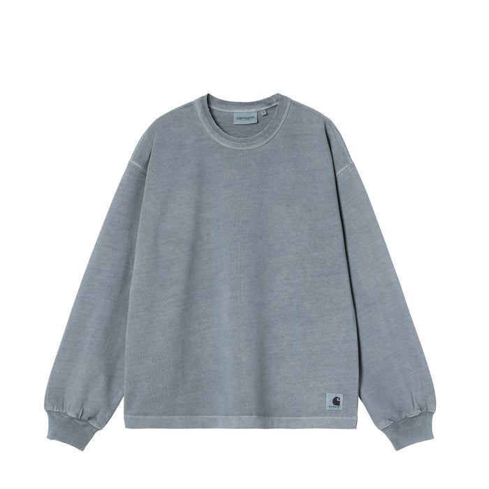 Carhartt WIP W' L/S TORION T-SHIRT, Office Blue Grind Wash