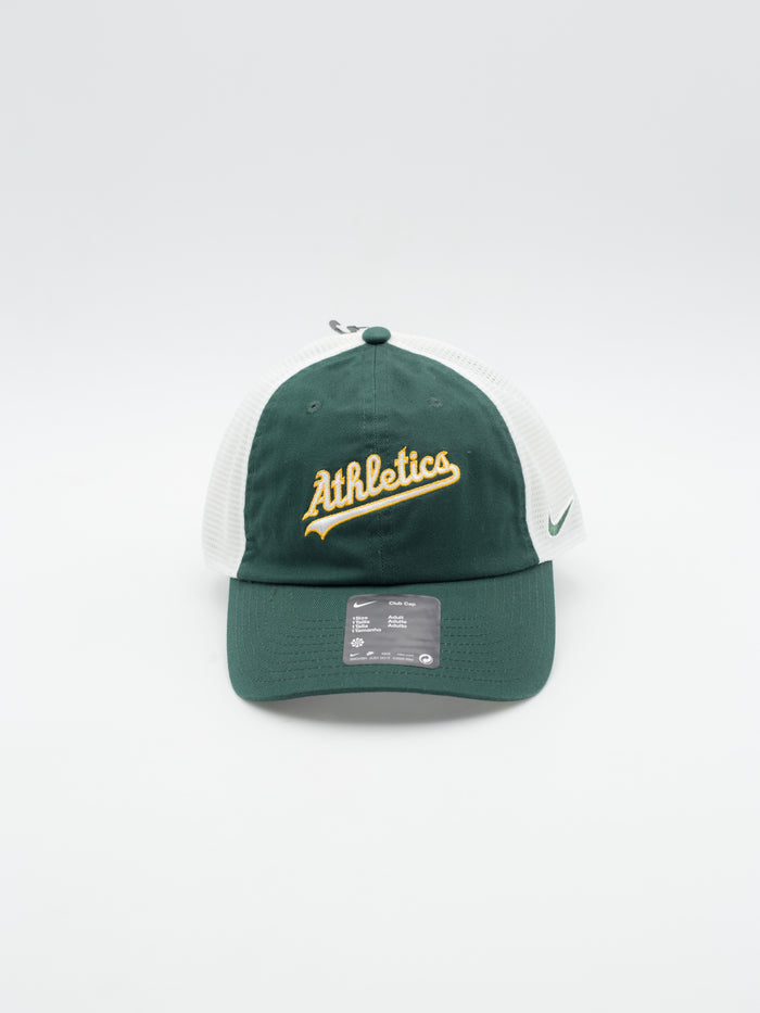 Club Cap Script Oakland Athletics Trucker Green