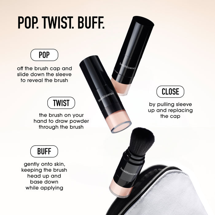 COMPLEXION RESCUE® Luminous Skin Tint Stick and ORIGINAL Mineral Veil® Set + Protect Brush