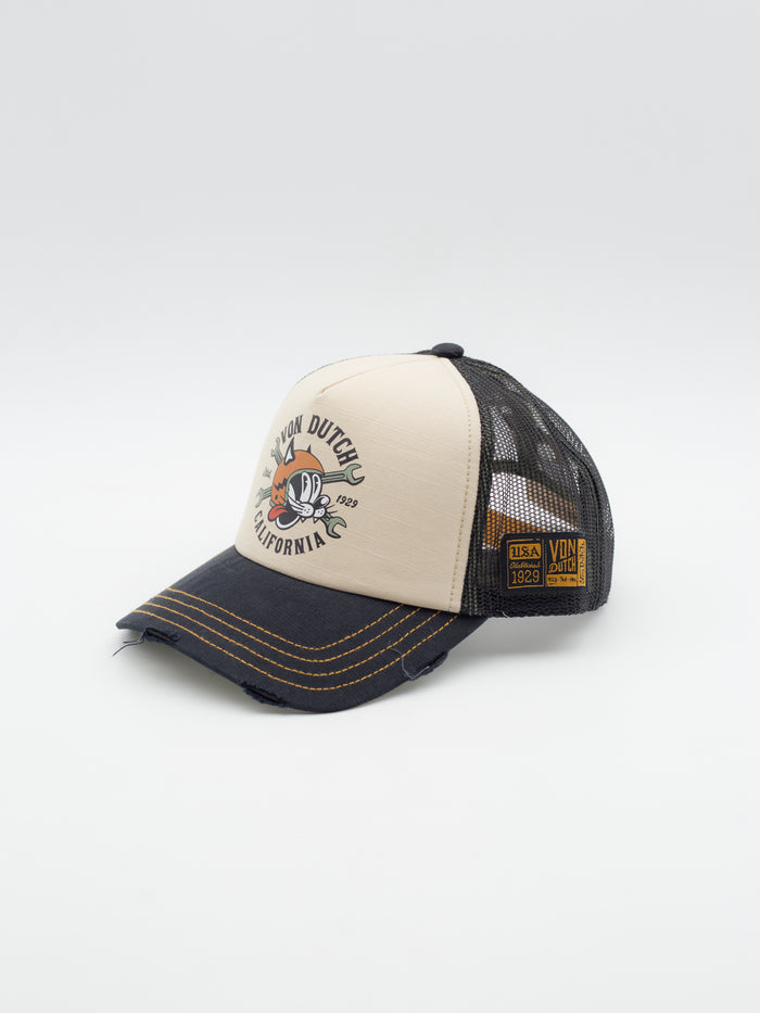 CREW/37 Trucker Black/Beige