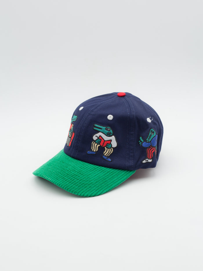 Crocodile Dad Hat Navy/Green