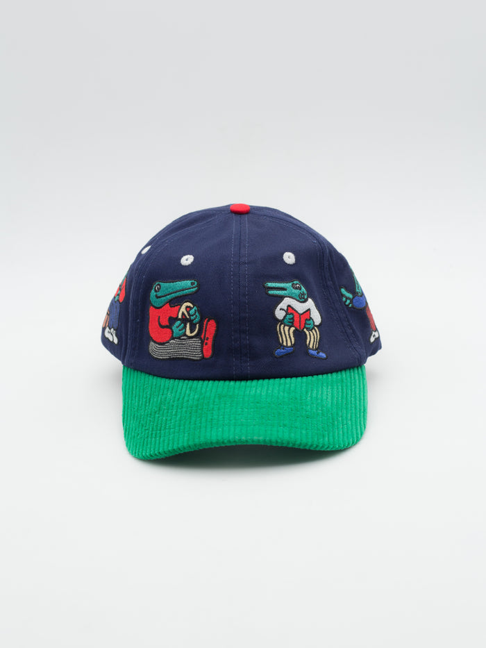 Crocodile Dad Hat Navy/Green