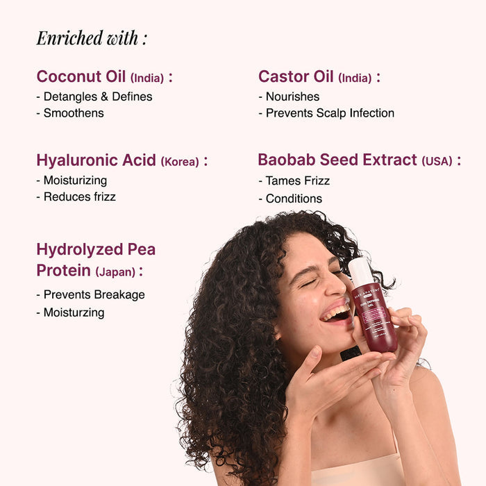 Curl Care Trio | Curl Defining Shampoo 250 ml, Hair Mask 250 gm & Gel 140 ml