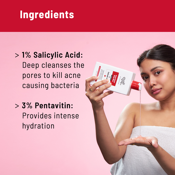 Daily Acne Control Combo | Acne Control Body Wash - 236 ml & Face Wash - 100 ml)