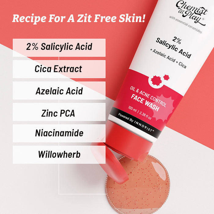 Daily Acne Control Combo | Acne Control Body Wash - 236 ml & Face Wash - 100 ml)
