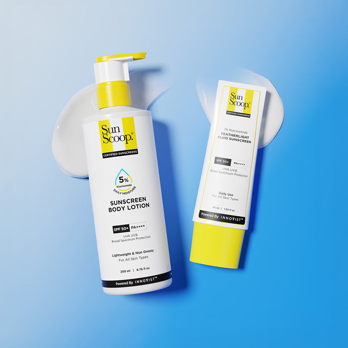 Daily SPF 50+ Duo  with 3% Niacinamide Sunscreen & 5% Niacinamide Sunscreen Body Lotion
