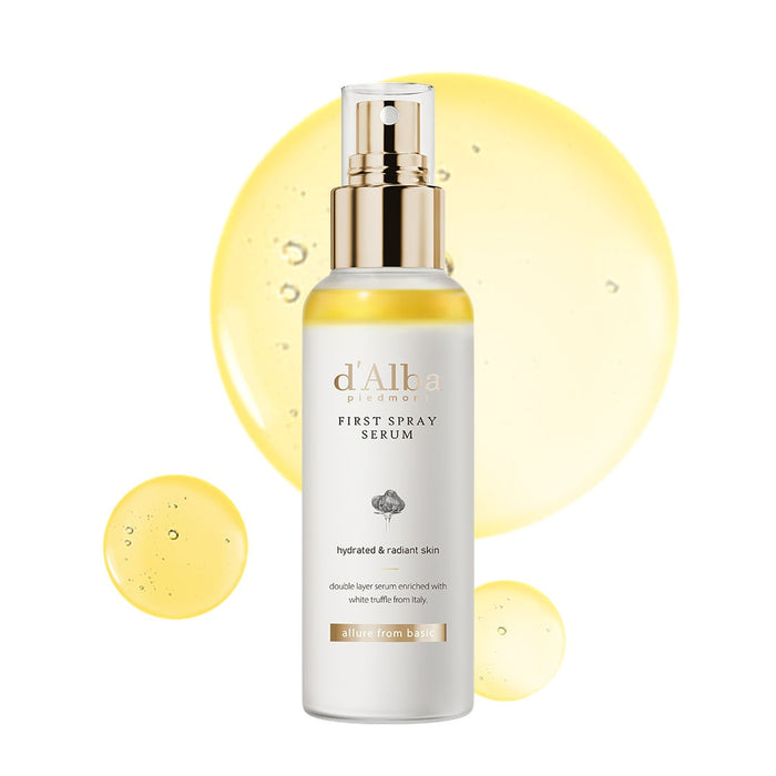 d'Alba piedmont White Truffle First Spray Serum, Vegan, Non Comedogenic, Face Moisturizer (100ml)