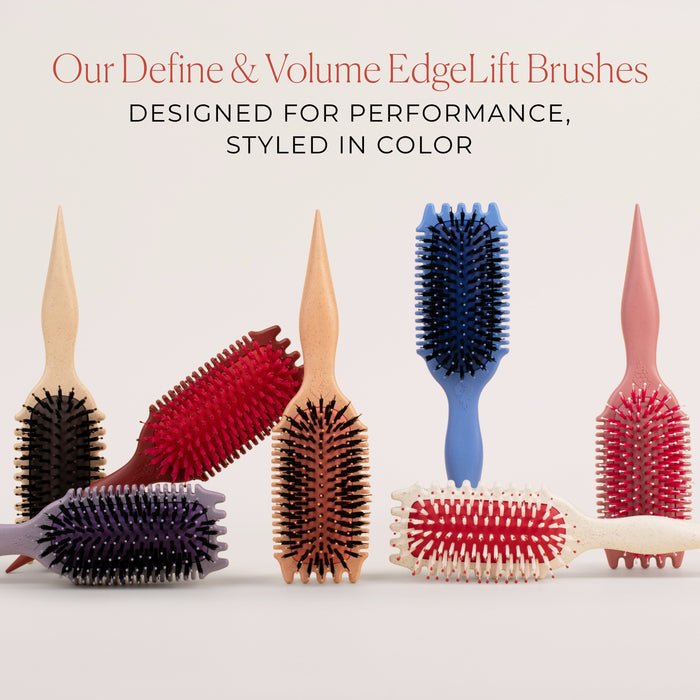 Bounce Curl Define and Volume EdgeLift Brushes collection in multiple colors